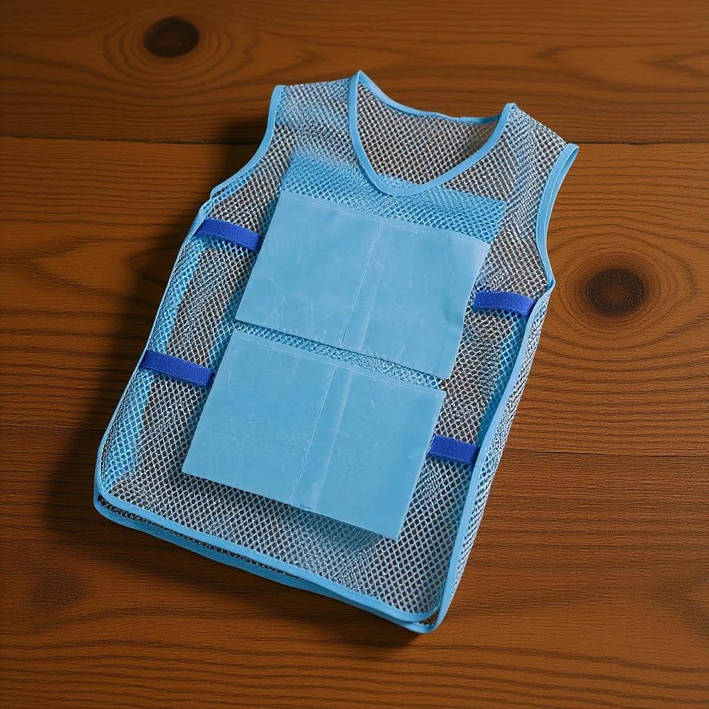 

1Set Cooling Vest Lightweight Ice Pack Vest Summer Outdoor Cooling Waistcoat Washable Reusable for Work Ice Waistcoat