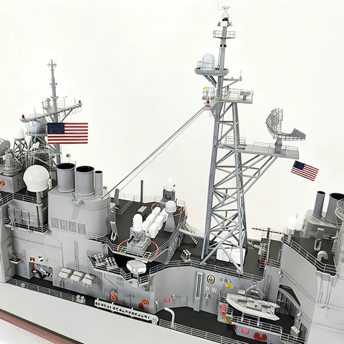 1/100 RC Ships 175cm Dual-motor Ticonderoga-class Remote Control Boat Fiberglass Hull RC Ship Model Ship Toy Warship Model