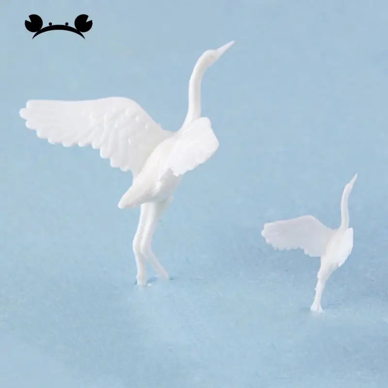 Figurine d'oiseau en plastique, figurine d'animal, grue, fzGarden, figurine l'inventaire, accessoires pour modèles de paysage, paysage, diorama, 10 pièces