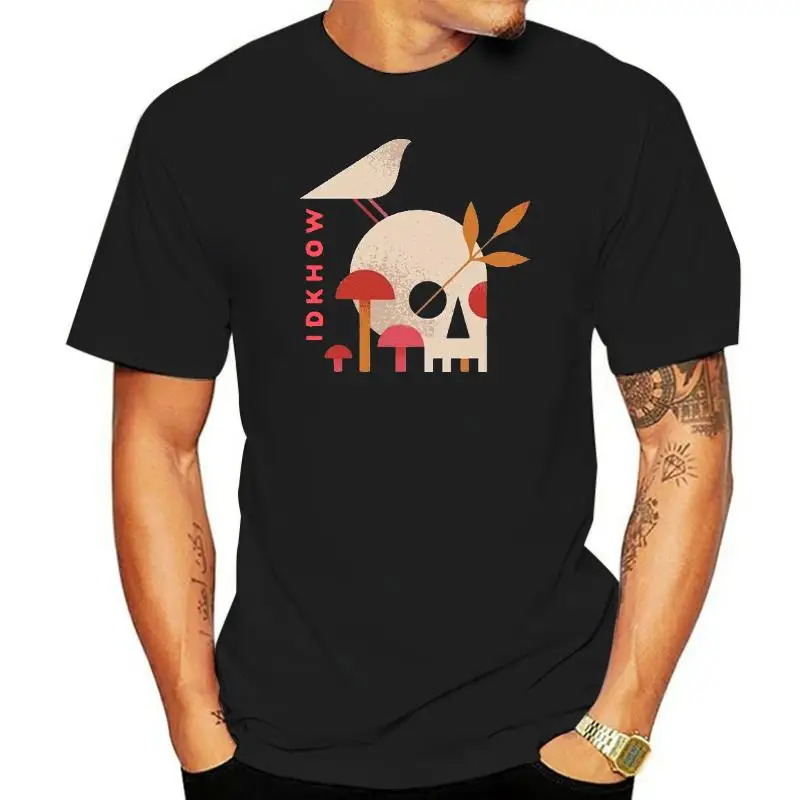 iDKHow Men Tee Mushroom Skull