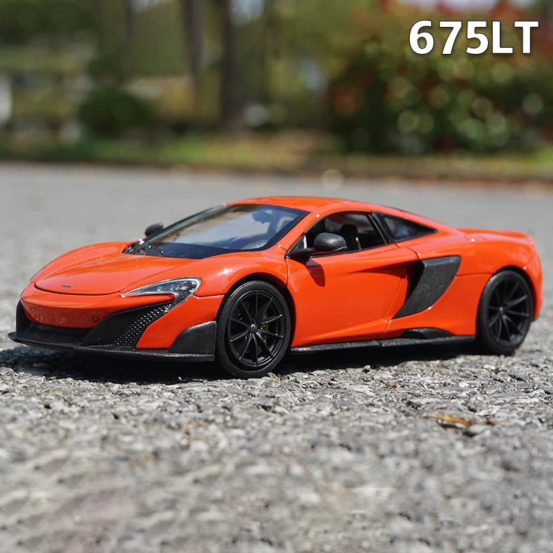 WELLY-McLaren 675LT Diecast لعبة سيارة ، نموذج مصغر لعبة سيارة ، مركبات سبيكة ، مقياس 1:24