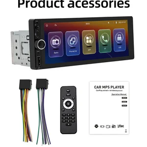 Multimedia Player Car Radio, Touchscreen, Mirror Connection, Stereo, Bluetooth, USB, FM -Kamera, MP5, 1Din, 6,86 10 Hauptverkäufe Renault -Bildschirm - №10