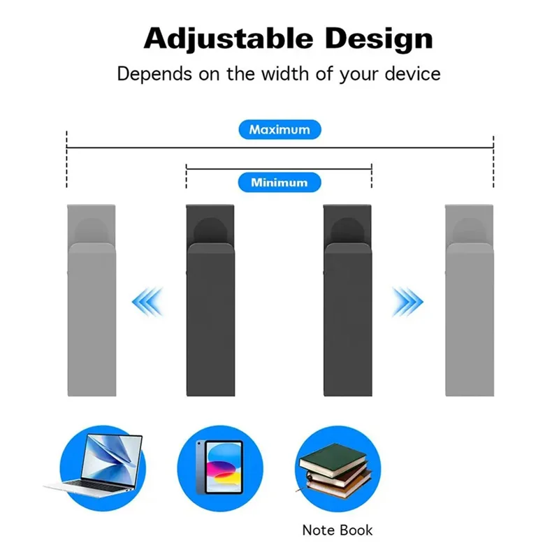 

ELEG-4X Table Sides Laptop Rack Charging Cooling Stand Tray Desk Organizer Storage Holder For Pad Under Desk Management Tray
