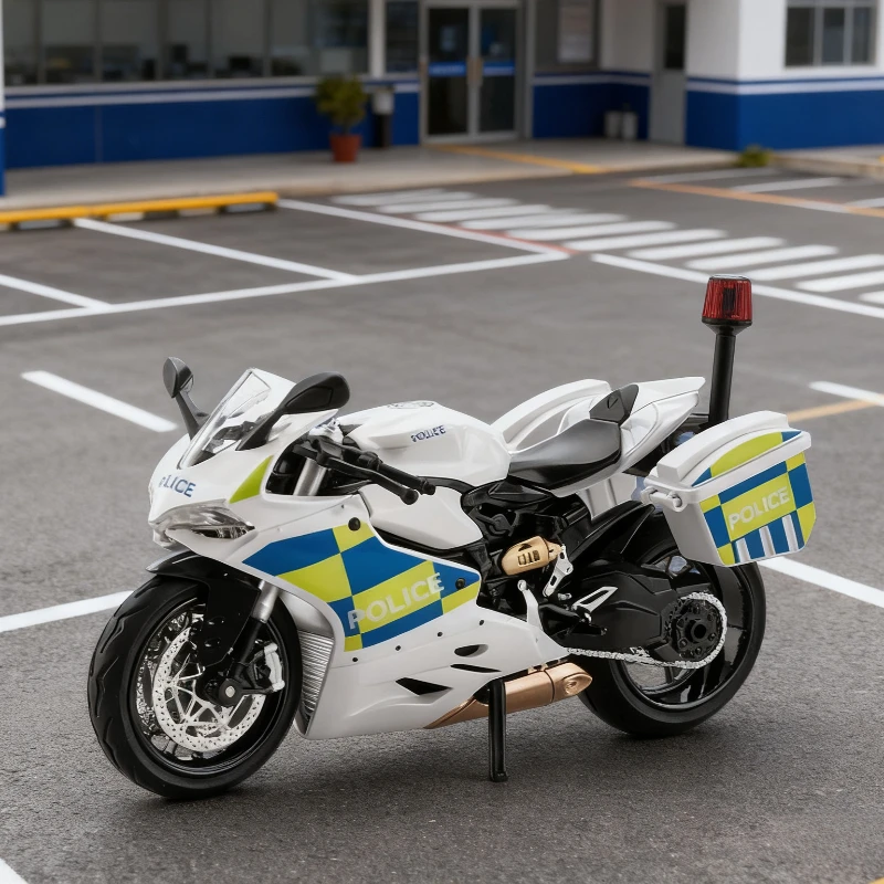 

1:12 1199 полицейский мотоцикл из сплава, имитация модели мотоцикла, модная коллекция игрушек, украшения, игрушка для мальчиков, подарок