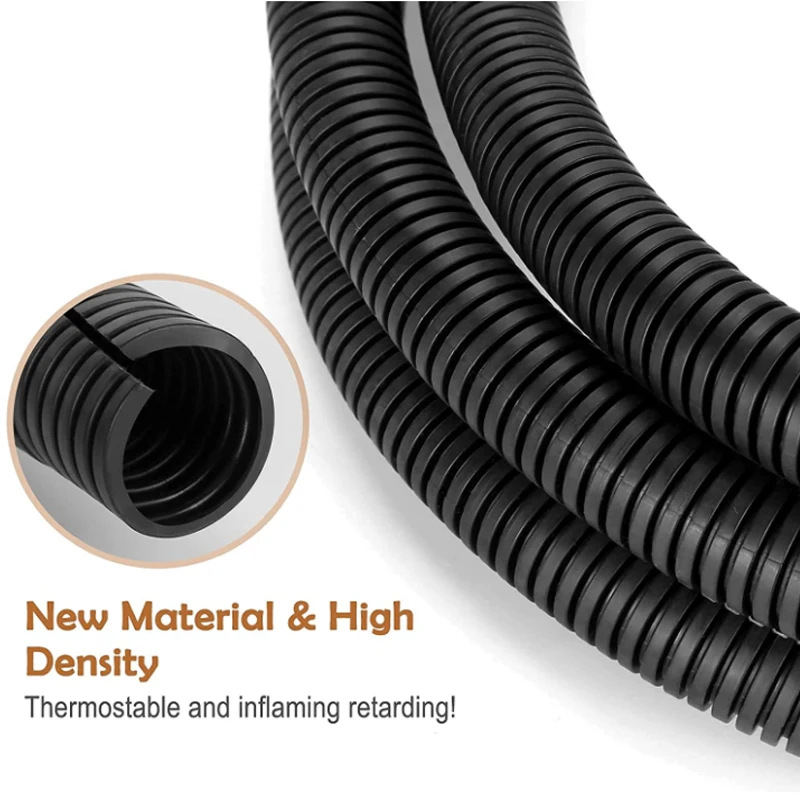3 Meter 7 mm - 28 mm PP/PE Isoliertes Wellrohr Leitungsschlauch Gewindeschlauch Kunststoffbalg Schutzmanschette – Detail 3