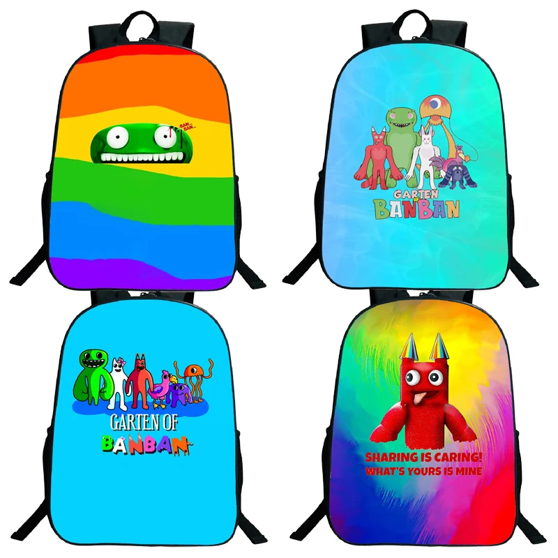 

16 Inch Garten of Banban Backpack Schoolbag Boys Girls Students Cartoon Anime School Bag Cartoon Cosplay