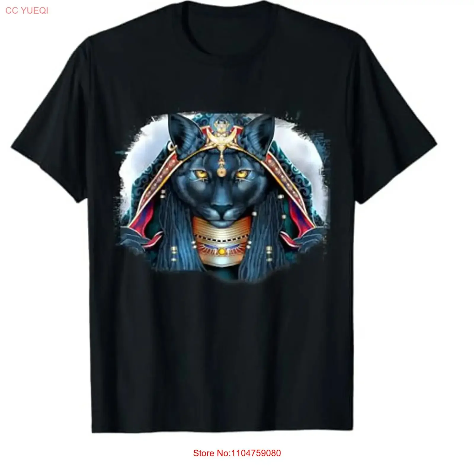 Ravynne Phelan Art Bast Egyptian Goddess T Shirt vintage Washed Slightly graphic designer clothes Top For Everyday Wear