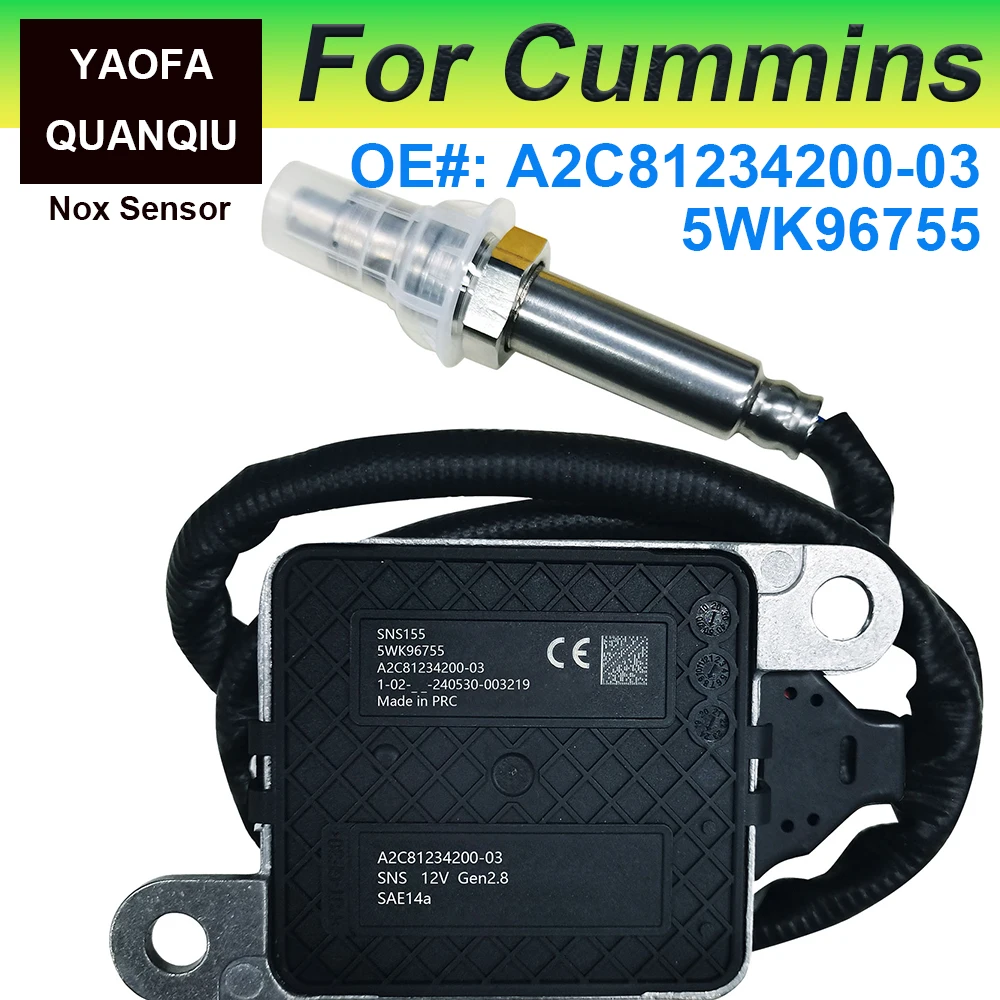 

5WK96755 5WK9 6755A A2C81234200-03 Original NEW Nitrogen Oxide Sensor NOX Sensor for Cummins Uninox Kubota Kendt 12V