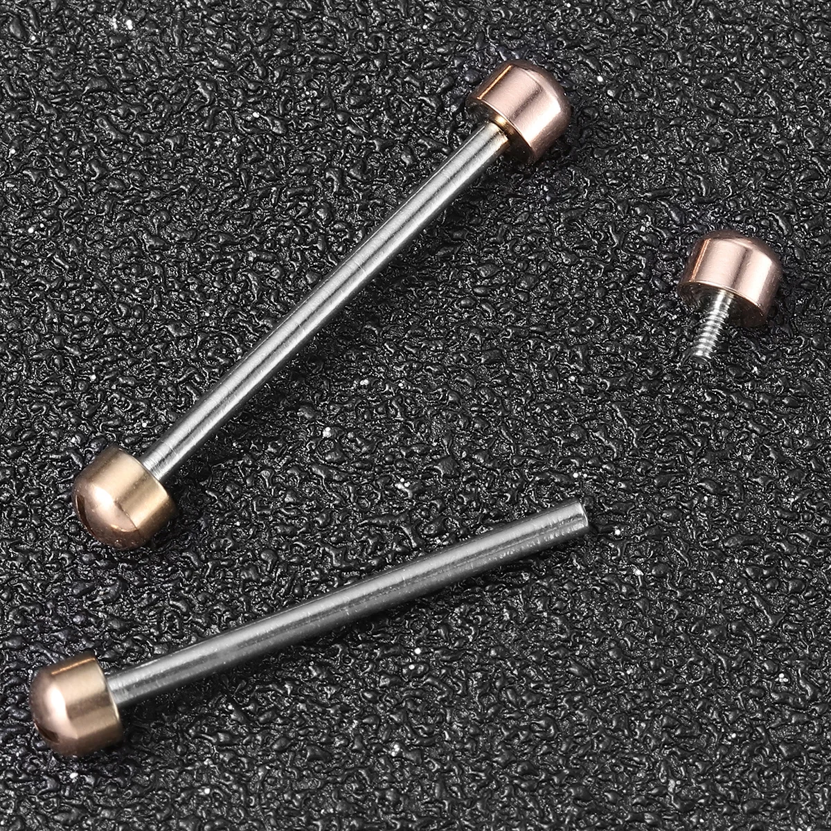 

2pcs Watch Screw Tube Rods For Watch Strap Link Repair 20Mm Inner Diameter Rose Color Durable Replacement Connect Buckle To Band