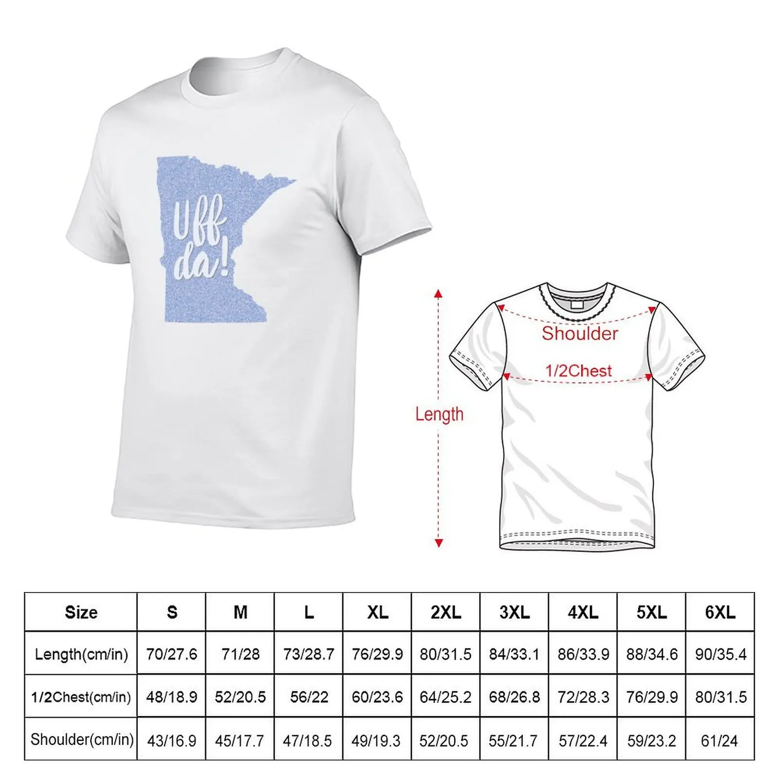 Minnesota Uff Da! - Scandinavian Expression T-Shirt t shirts with prints funny t shirts cotton t shirt man cotton T-shirt