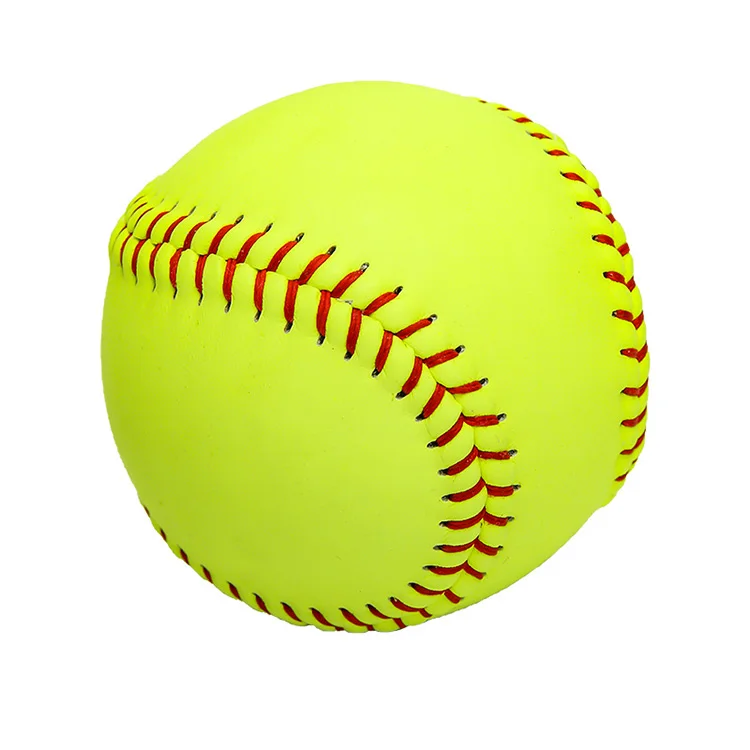 

Softball Balls Standard 12" Yellow PU White Cork Core Professional Handmade Softball Balls