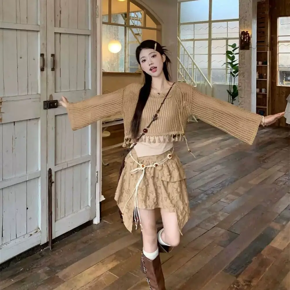 

Юбки женские в стиле эмо, готика, стимпанк, кожаные, асимметричные, многослойные, с пэчворком, с эффектом потертости, с необработанным краем, с карманами-карго, в стиле готик-панк, на Хэллоуин, Ins