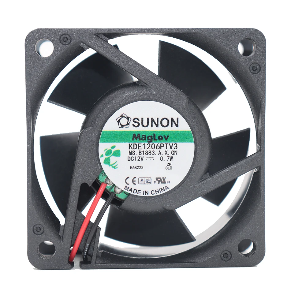 

SUNON 6025 KDE1206PTV3 12V 0.7W 6CM Silent Magnetic Suspension Cooling Fan