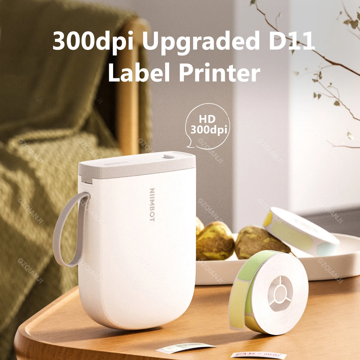 D11 D110 Upgrade Niimbot Label Printer 300dpi D11H D110M Mini Thermal Label Maler Bluetooth Wireless Adhesive Sticker Labeller