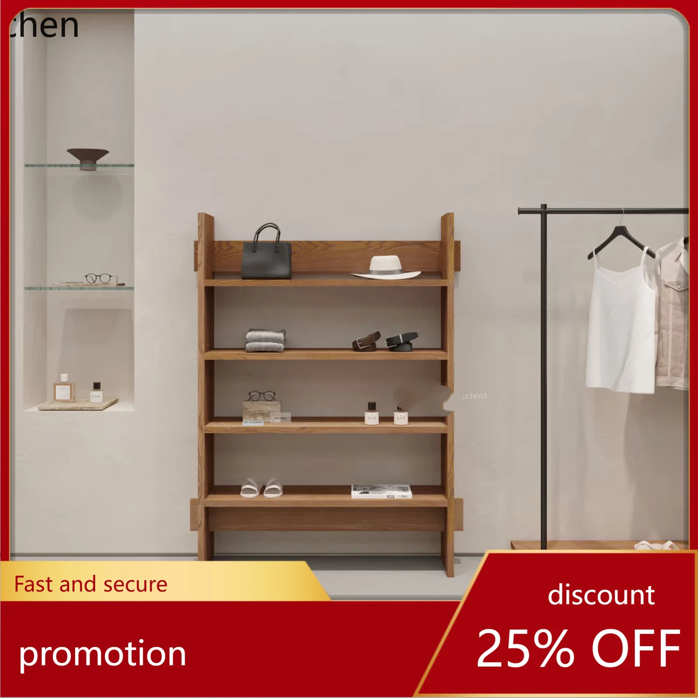 

CZ Multi-layer Storage Rack Shoe Bag Storage Women's Clothing Store Display Rack Floor-standing Multi-layer Shelf