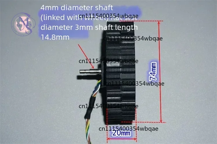 12-24V Direct-Drive Brushless Hub Motor for High-Precision Robotic Chassis 74mm Hub Motor
