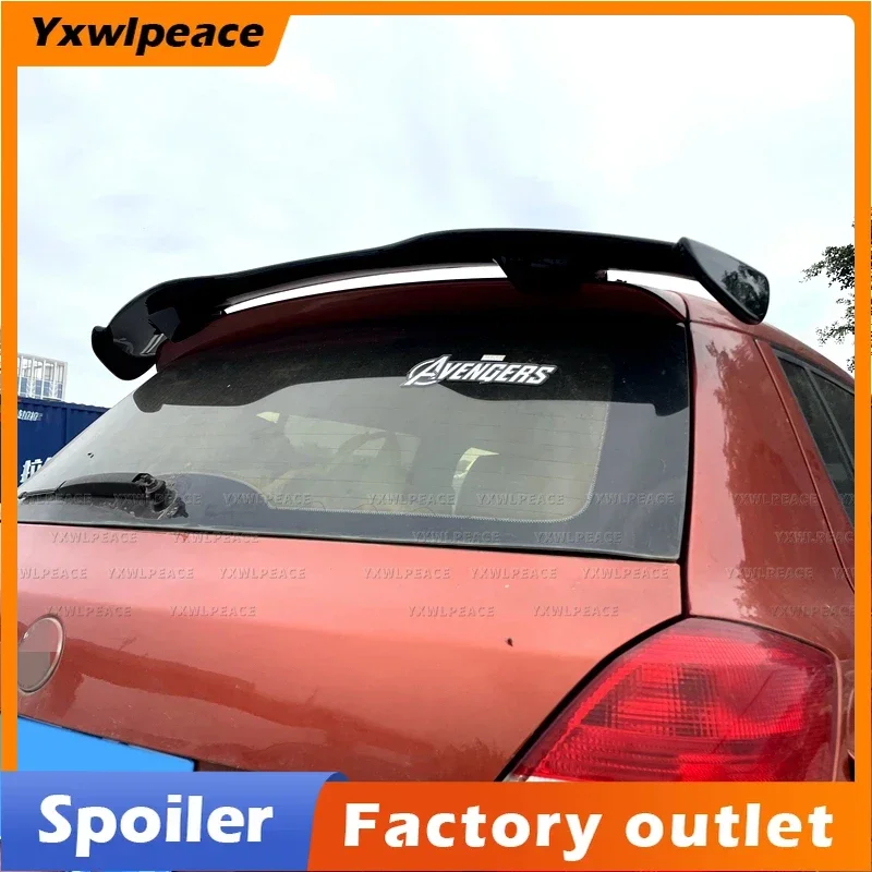 

For Skoda Fabia 2010 2011 2012 13 2014 Roof Spoiler High Quality ABS Material Primer Color Rear Trunk Wing Body Kit Accessories