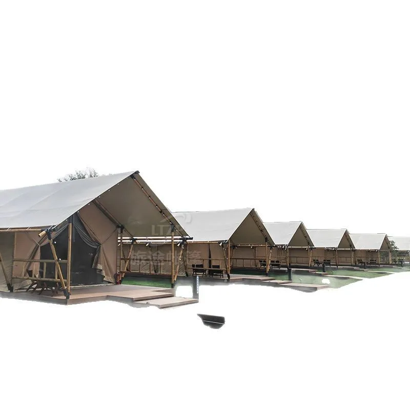 Hotel tents, outdoor camping, nomadic internet-famous resort attractions, large wild luxury camping with bathrooms, farm sunshad