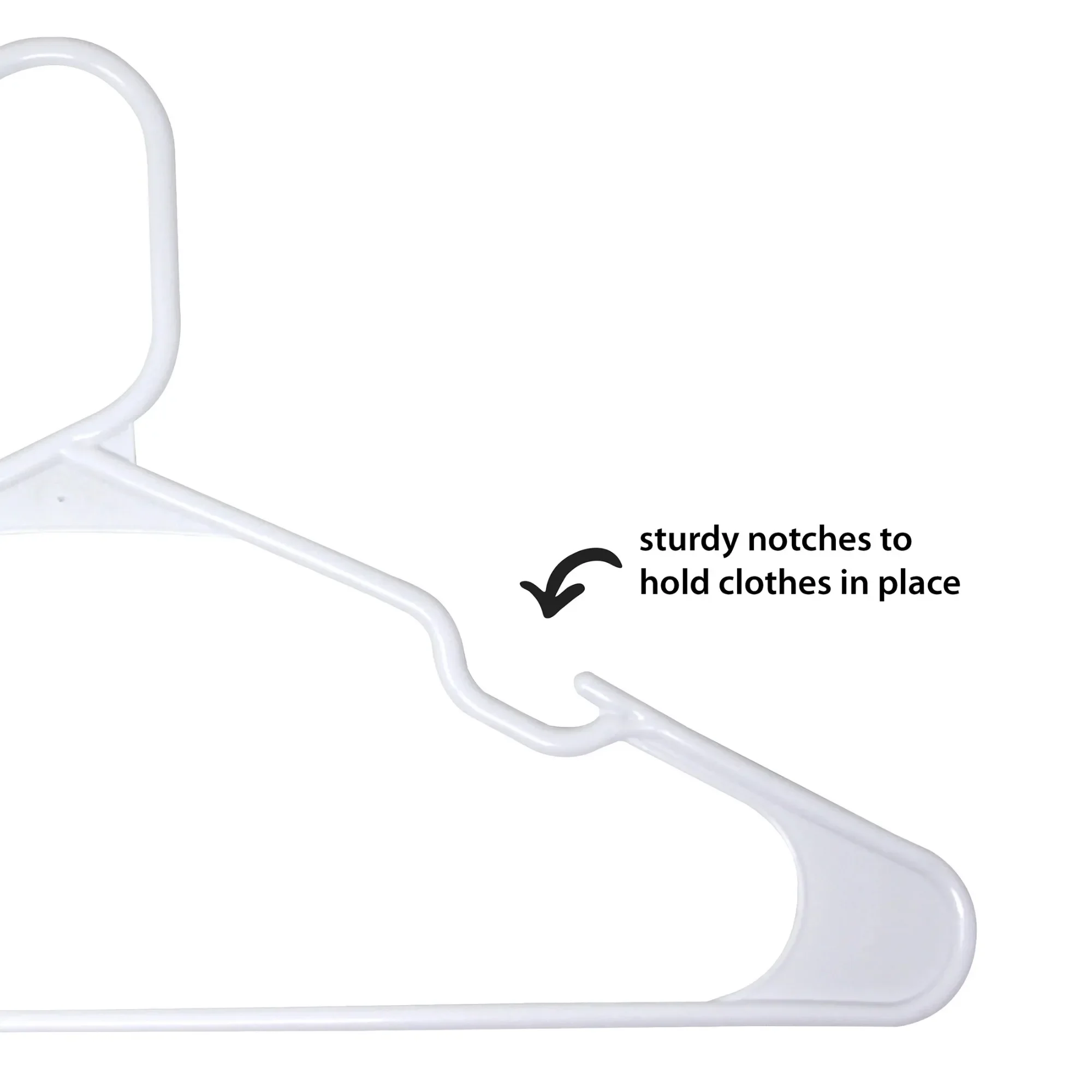 الشماعات البلاستيكية المحززة للبالغين، لا حاجة لطي الملابس، توفر مساحة التخزين إلى أعظم امتداد