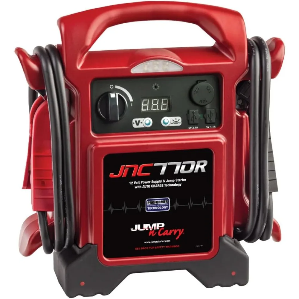 Clore Automotive Jump-N-Carry JNC770R 1700 Peak Amp Premium 12 Volt Jump Starter - أحمر