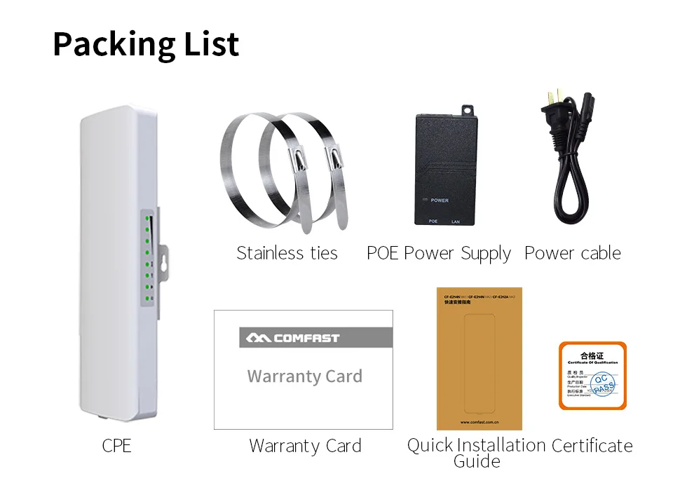 2.4G Outdoor WIFI CPE 1-5km CF-E314NV2 From Russian warehouse