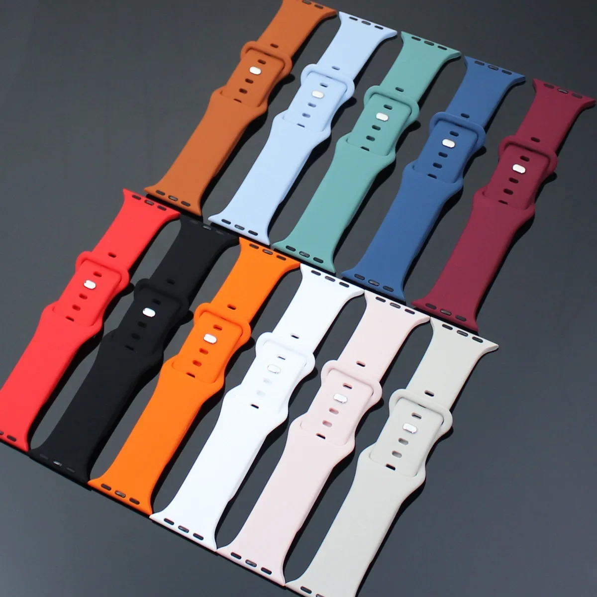 حزام ل سوار ساعة أبل 44 مللي متر 40 مللي متر 45 مللي متر 49 مللي متر 41 مللي متر 46 مللي متر 42 مللي متر سيليكون Correas سوار iWatch سلسلة 3 5 6 7 8 9 الترا 2 SE10