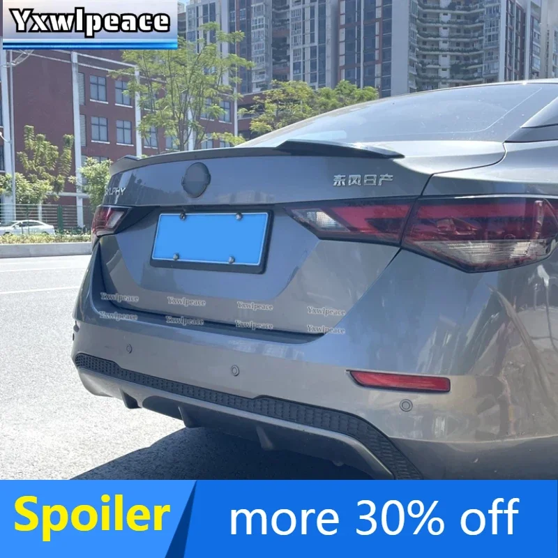 

For Nissan Sentra SYLPHY 2020 2021 2022 2023 High Quality ABS Plastic Primer Color Rear Trunk Lip Spoiler Car Accessories