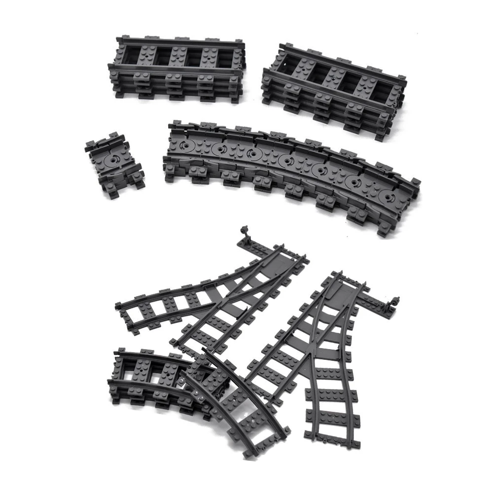 

Новый креативный конструктор MOC: Железнодорожная трасса (прямая, изогнутая, перекресток, с изменением направления движения) – аксессуары для сборки, игрушка для мальчиков, подарок на праздник