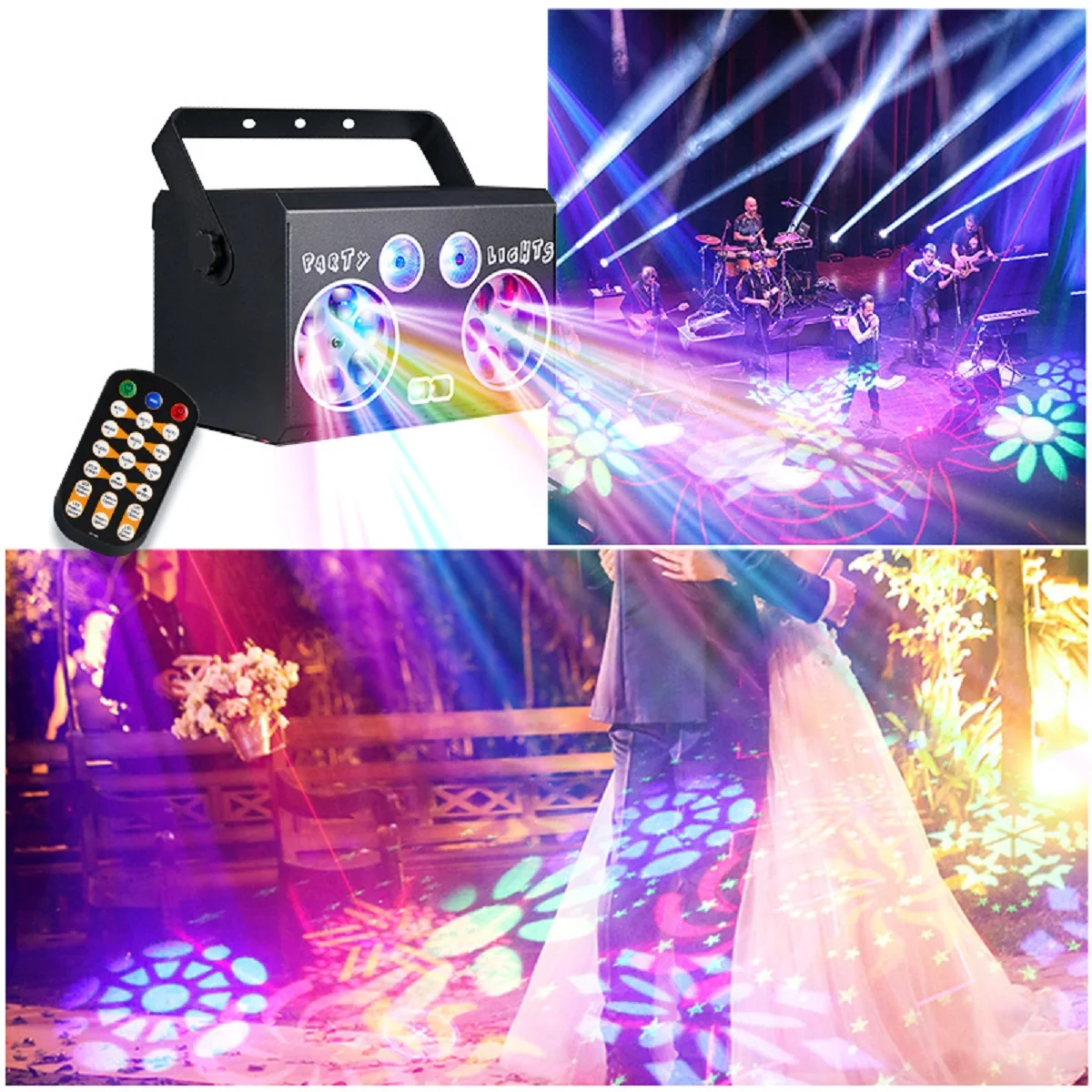 15W Dmx Rgb Podium Laserlicht Afstandsbediening Dj Disco Ktv Projector Lazer Lichtstraal Partij Verlichting Voor Nachtclub Bar Xmas Versieren Lamp