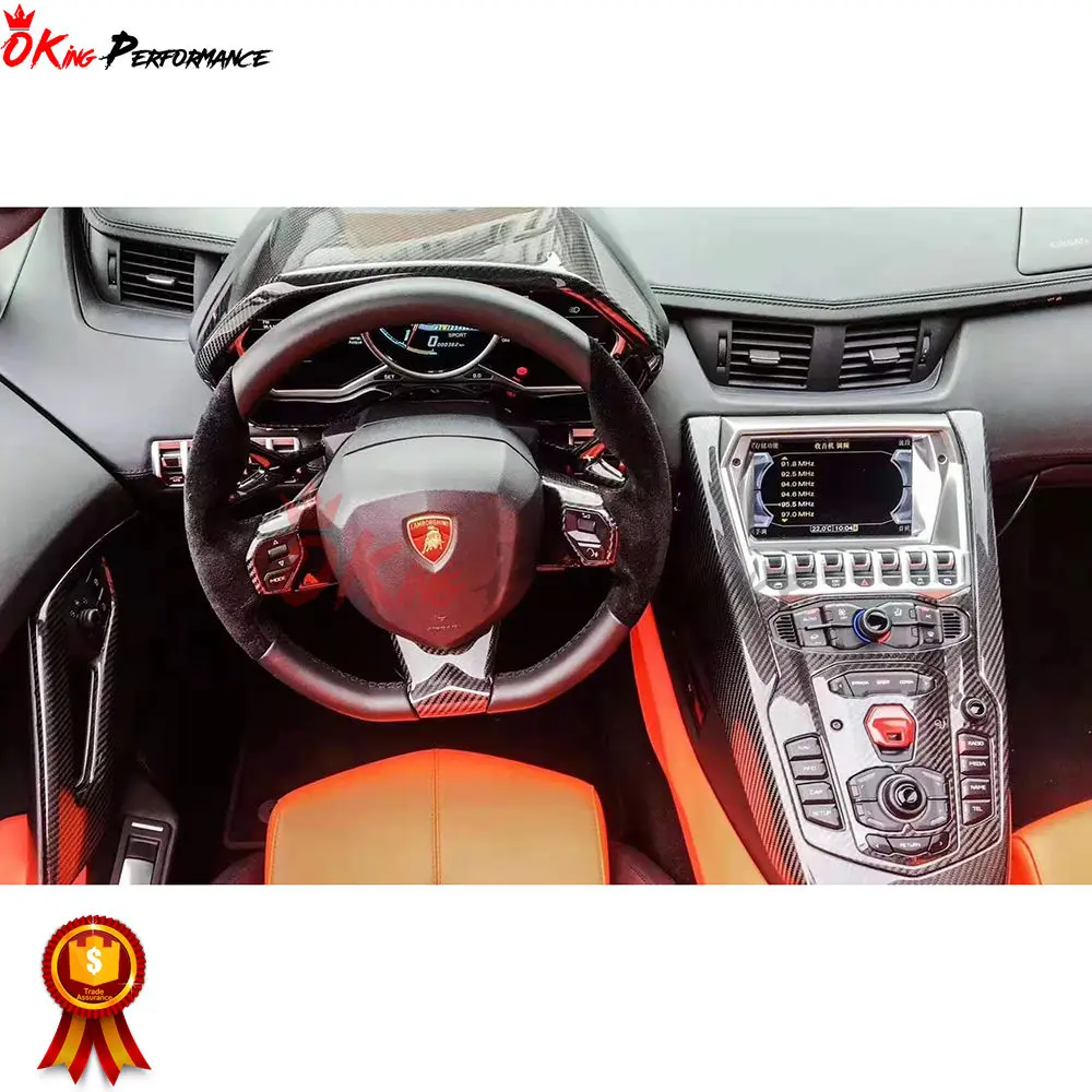 Trockenes Kohlefaser-Innen set für Lamborghini LP700-4 LP720 LP750 Aventador Interiors Kits