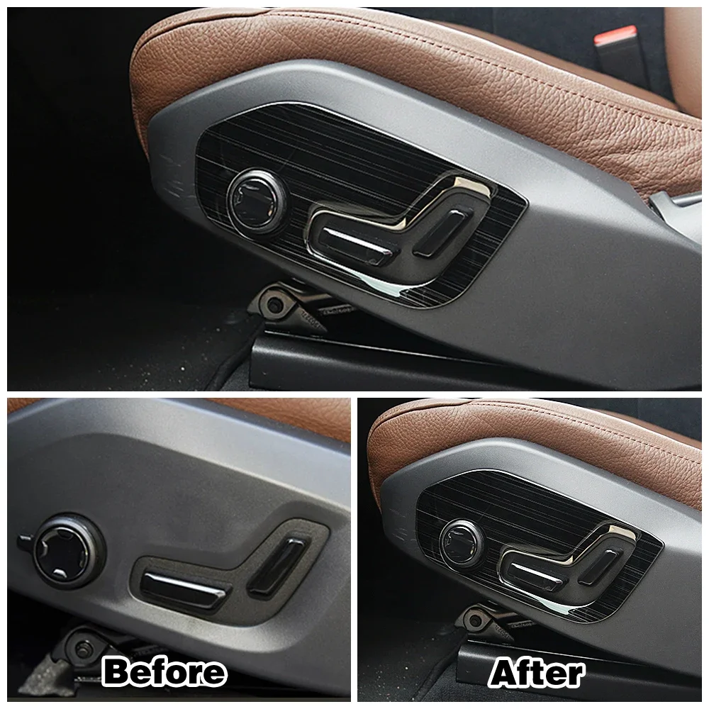 For Volvo XC60 2018-2022 Car Interior Door Handle Trim Window Lift Switch Panel Audio Speaker Sound Ring Water Cup Holder Frame