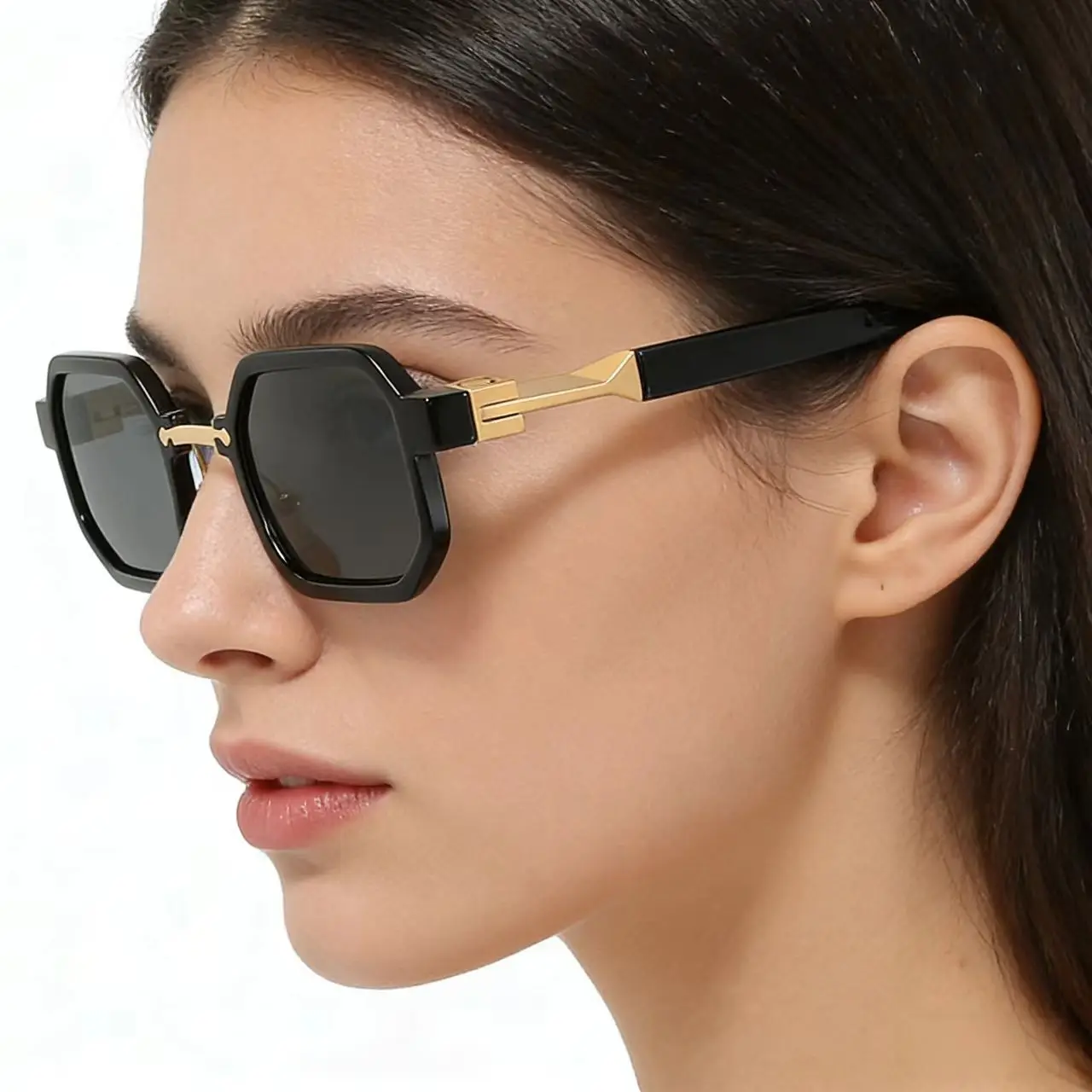 

New Retro Hip Hop Square Sunglasses Women Vintage Polygonal Small Frame Decorative Design Sun Glasses Men Rectangle Eyewear