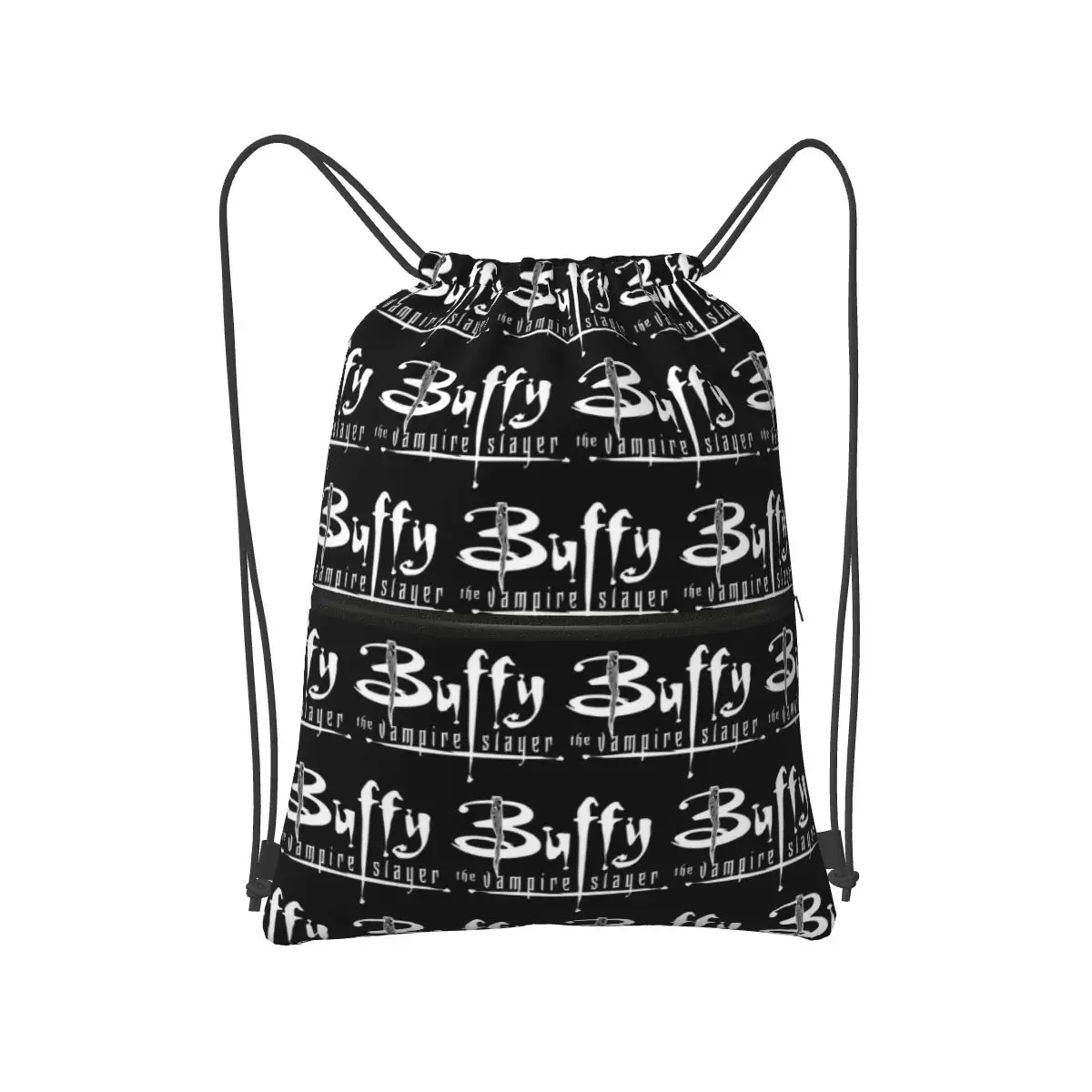 

Buffy The Vampire Slayer Backpacks Casual Drawstring Bags Sports Bag Book Bags for Man Woman Students