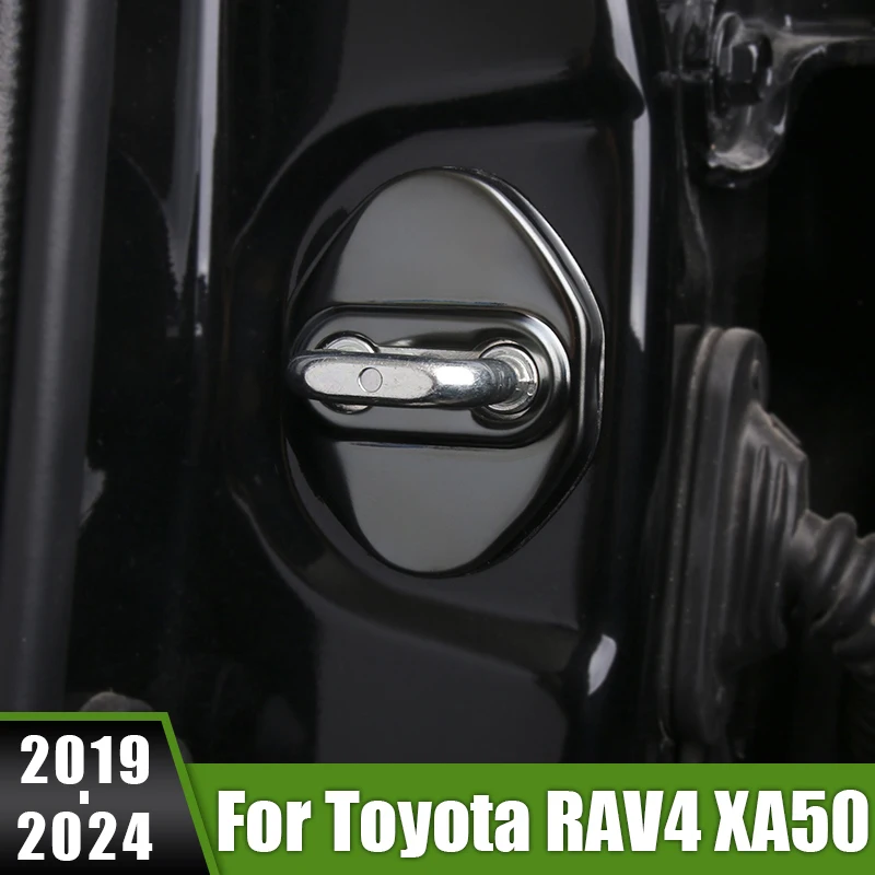 

Гибридная Пряжка дверного замка для Toyota RAV4 XA50 2019 2020 2021 2022 2023 2024 RAV 4, защита салона, аксессуары для ржавчины