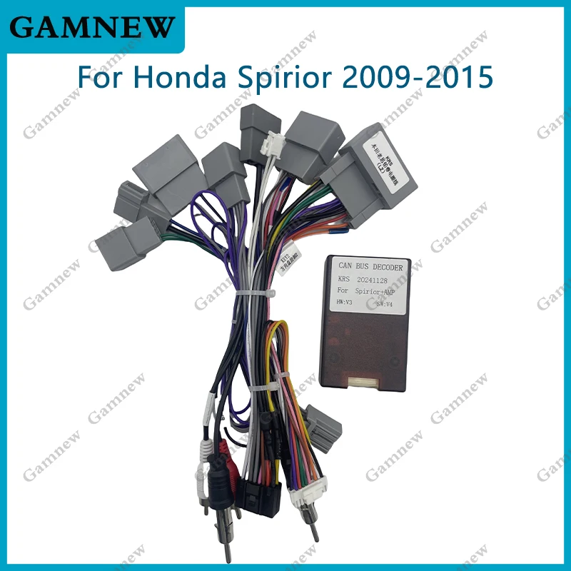 

Car 16pin Wiring Harness Adapter Canbus Box Decoder Android Radio Power Cable For Honda Accord 9 Spirior Acura SR9
