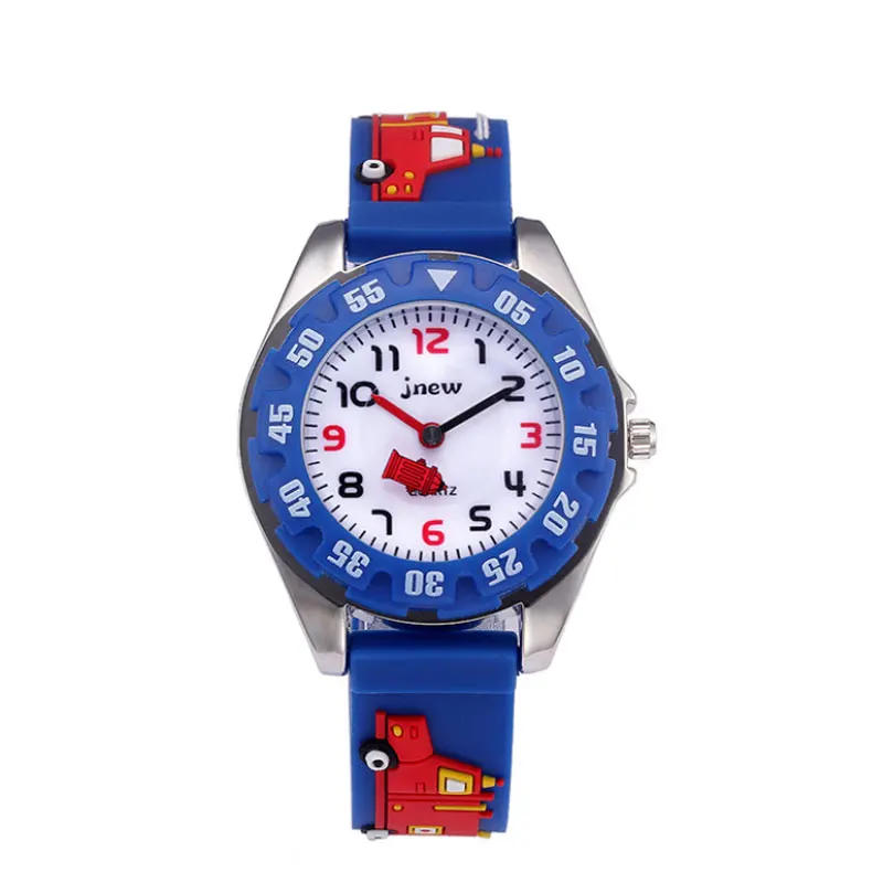 

Children's Watch Waterproof Quartz Watch 3D Cartoon Car Clock Silicon Primary School Girl Boy Lovely Cool Child Gift Clock