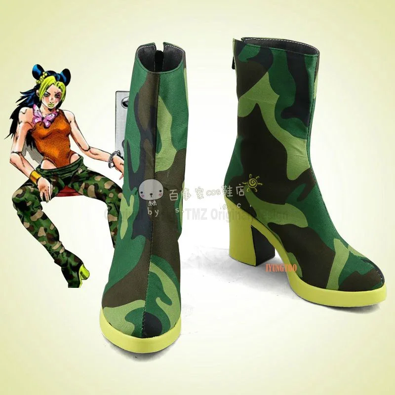 

JJoJo's BBizarree Adventure Kujo Jolin Cujoh Jolyne Characters Anime Costume Prop Cosplay Shoes Boots