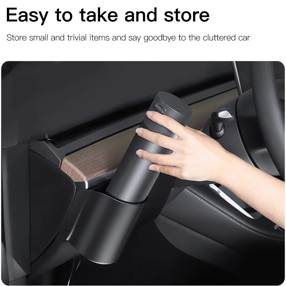 YZ For Tesla Model 3 Y Instrument Panel Water Cupholder ABS Material Car Accessory Storage Box Model Y Accessory