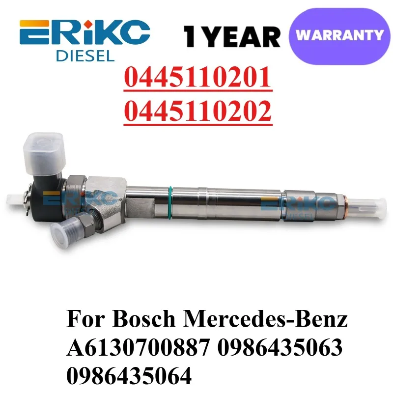 

0445110202 Common Rail Sprayer 0445110201 Fuel Injector Nozzle for Mercedes-Benz A6130700887 0986435063 0986435064