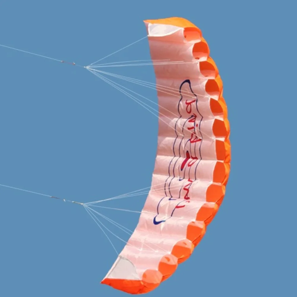 Cometa acrobática profesional de doble potencia, suave, 30 metros de línea, 1,4 m, cometa de paracaídas, doble línea, buen vuelo, deporte, playa, cometa, juegos para amigos