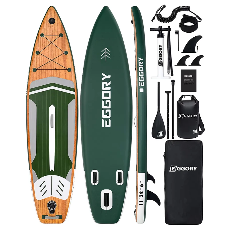 SUP Outdoor Water Station Board 11 Fuß aufblasbares Paddleboard 335 * 81 * 15 cm Maximale Tragfähigkeit 150 kg Leicht zu transportieren Geeignet für Anfänger, Wasseryoga, Angeln und Heimwassersport