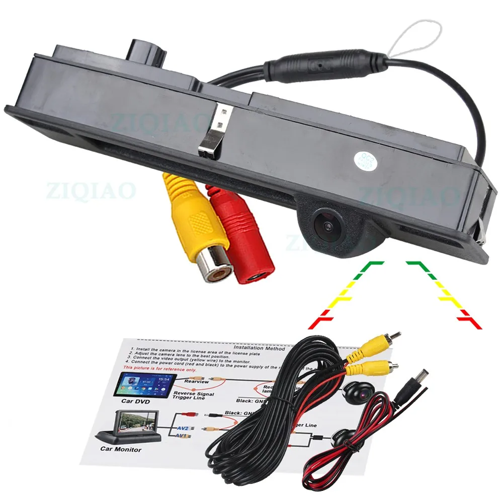ZIQIAO for Ford Focus 2015-2018 Focus ST 2012-2018 Fiesta VII (Mk8) 2017-2024 HD Trunk Handle Switch Rear View Camera LS314