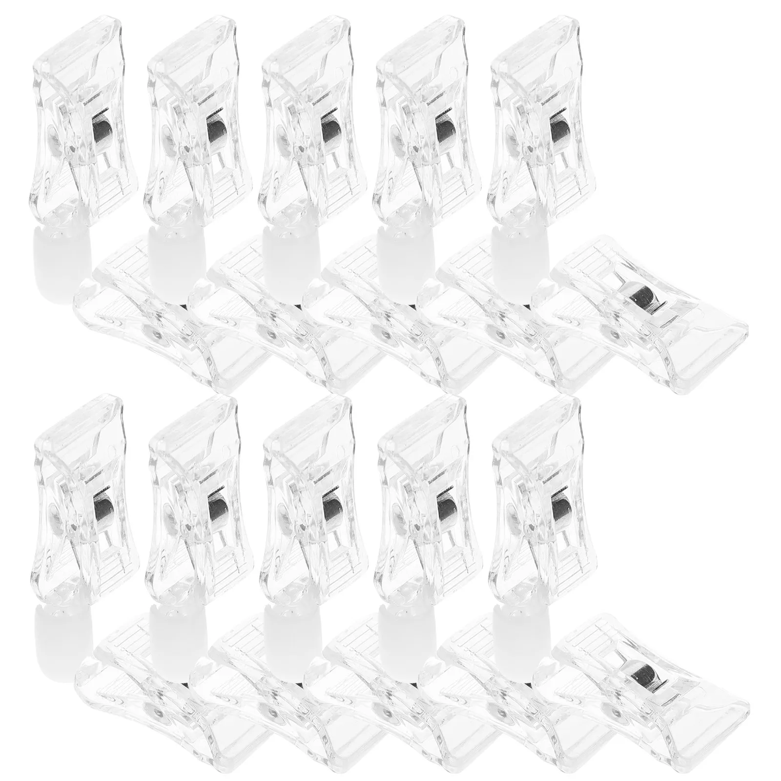 10Pcs Sturdy Swivel Double Head Clip Sign Holder for Price Tags Signs Displays Desktop Document Photo Memo Reminder Merchandise