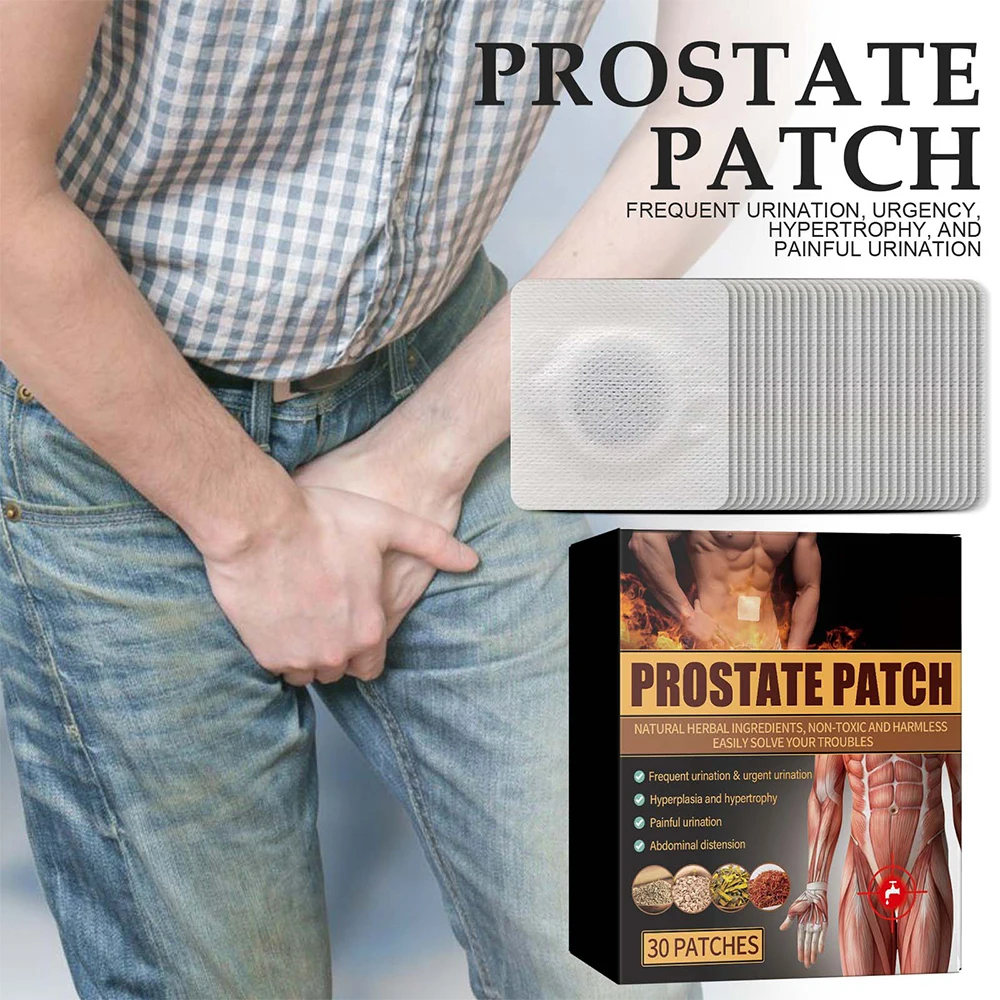 30pcs/box Prostate Patch Improves Prostate Problems Male Body Care Relieves Prostate Discomfort Prostatic Navel Plaster