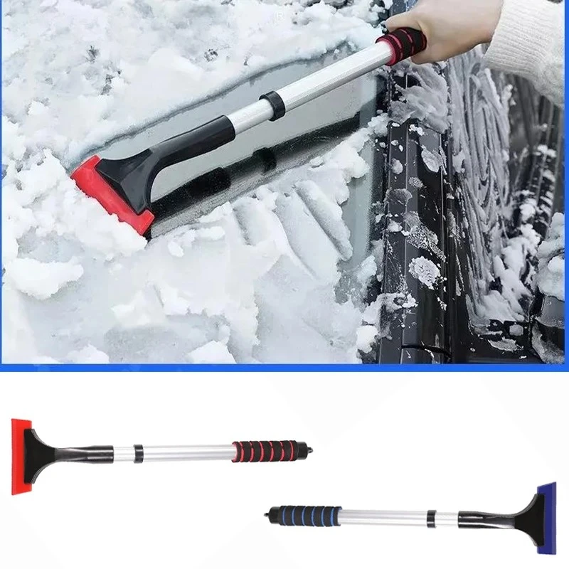 Mutifunctional Car Telescopic Ice Scraper Auto Windows Defroster Snow Shovel Extendable Snow Removal Tool Winter Car Accessories