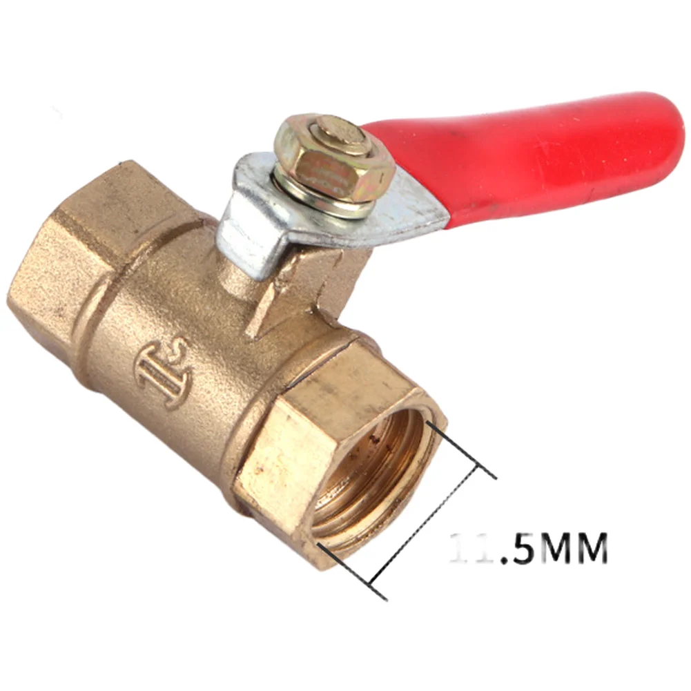Y Type Brass Pneumatic Ball Valve with Dual Female Threads 1/8 1/4 3/8 1/2 Inch Copper Fitting for Air Line Systems