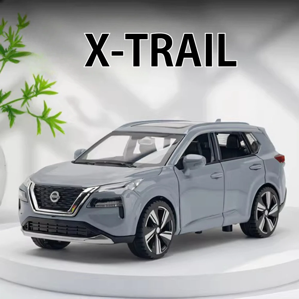 

1:32 X-TRAIL Sylphy, модель из сплава, игрушки, литые под давлением автомобили, 6 дверей, открытый звук, свет, откат, миниатюрные автомобили, подарки на день рождения другу