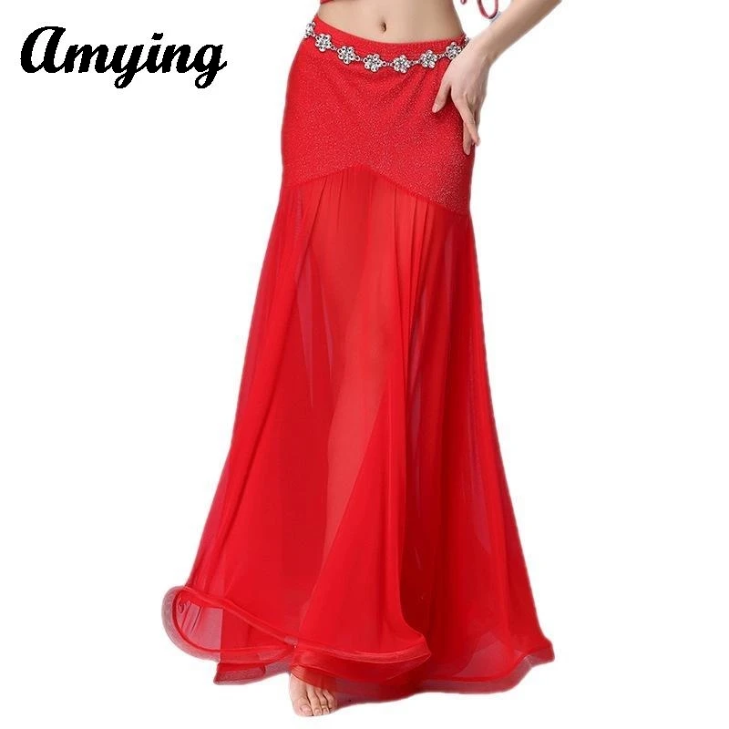 New Women Belly Dance Costume Skirt Sexy Lady Large Swing Long Skirt Stages Performances Clothes Dancers Skirt Elegant Clothing