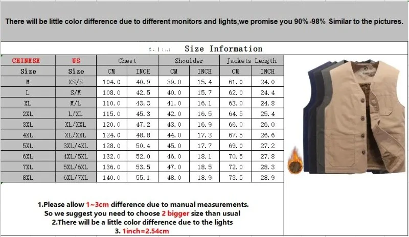 Winter Men‘s Fleece Vests Casual Men Thermal Warm Waistcoats Male Sleeveless Jackets Windbreaker Vests Clothing