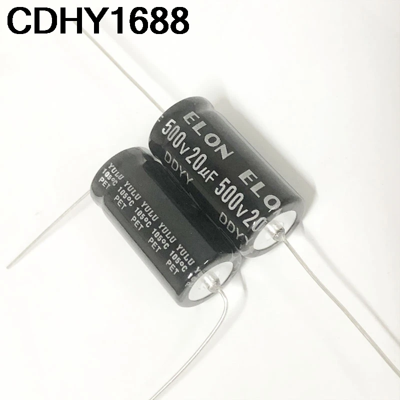 2PCS ELON Hochspannung 500V Axialfilter Elektrolytkondensator 500V 20UF 16X33mm